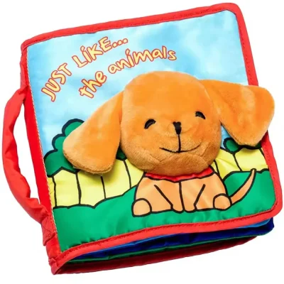 Custom Soft Cloth Book Manufacturer sample of educational sensory crinkle books.